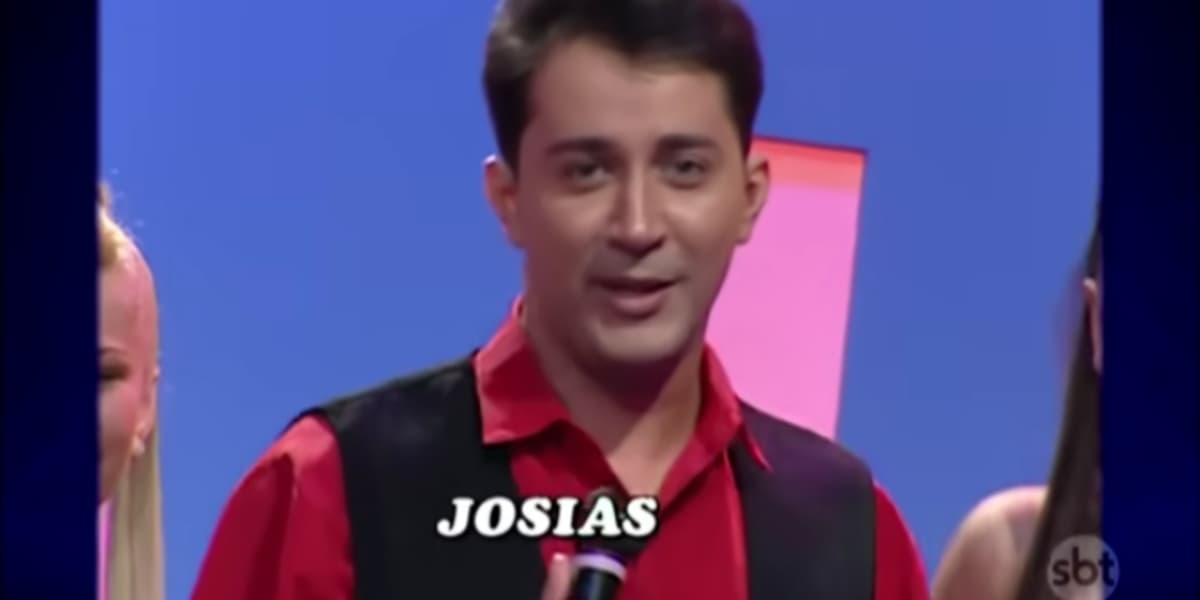 Josias Correia na época do 'Qual é a Música?', do SBT - Foto: Reprodução/SBT Josias Correia na época do 'Qual é a Música?', do SBT - Foto: Reprodução/SBT
