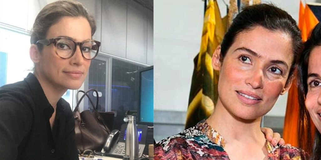Idênticas: Renata Vasconcellos tem irmã gêmea discreta tão parecida  que é impossível não se confundir