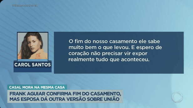 Carol Santos expôs sua versão dos fatos (Foto Reprodução/Twitter) Carol Santos expôs sua versão dos fatos (Foto Reprodução/Twitter)