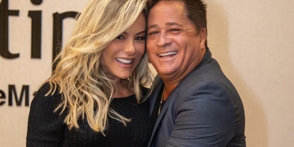 Poliana Rocha surge com barriga de grávida e recebe convite de Leonardo: "Bora fazer mais um?''