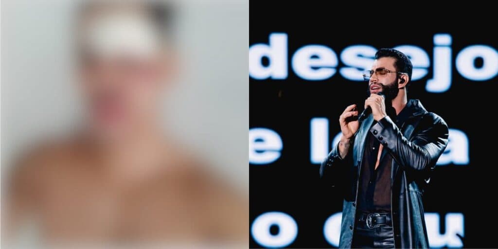 Cantor sertanejo é brutalmente agredido e jogado ensanguentado em show de Gusttavo Lima