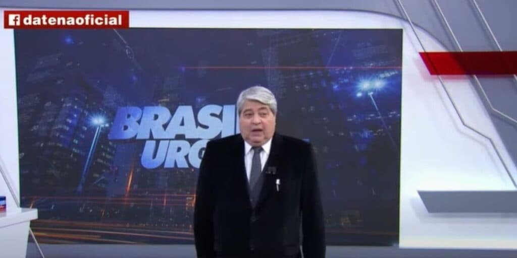 Atitude de Datena, em abandonar programa ao vivo após receber notícia, chocou a todos: "Eu larguei"