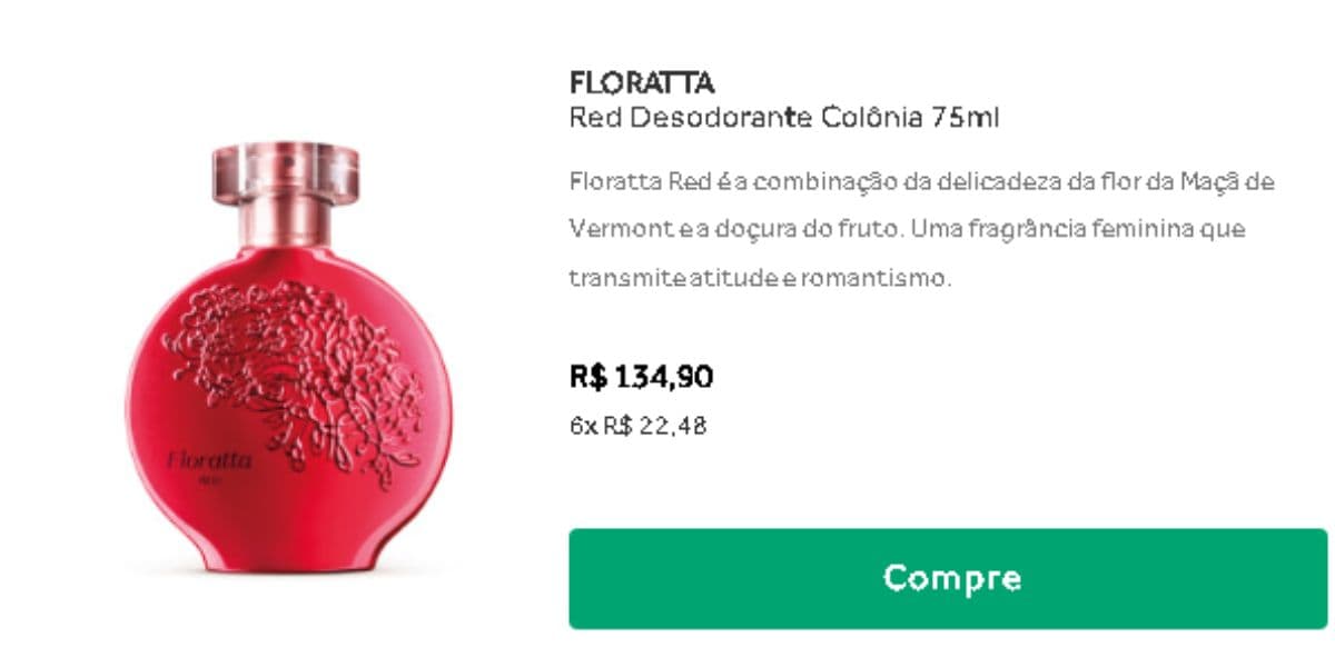 Anúncio do perfume Floratta do Boticário (Reprodução - Internet) Anúncio do perfume Floratta do Boticário (Reprodução - Internet)