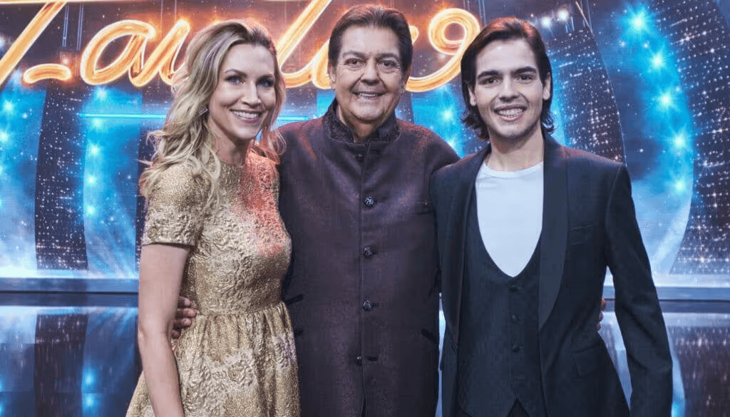 Anne Lottermann ao lado de Faustão e João Guilherme (Foto: Reprodução/ Internet) Anne Lottermann ao lado de Faustão e João Guilherme (Foto: Reprodução/ Internet)