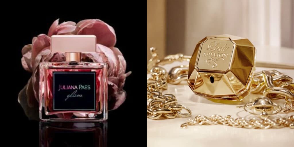 Perfume Juliana Paes Glam Jequiti lembra fragrância famosa (Foto: Reprodução) Perfume Juliana Paes Glam Jequiti lembra fragrância famosa (Foto: Reprodução)