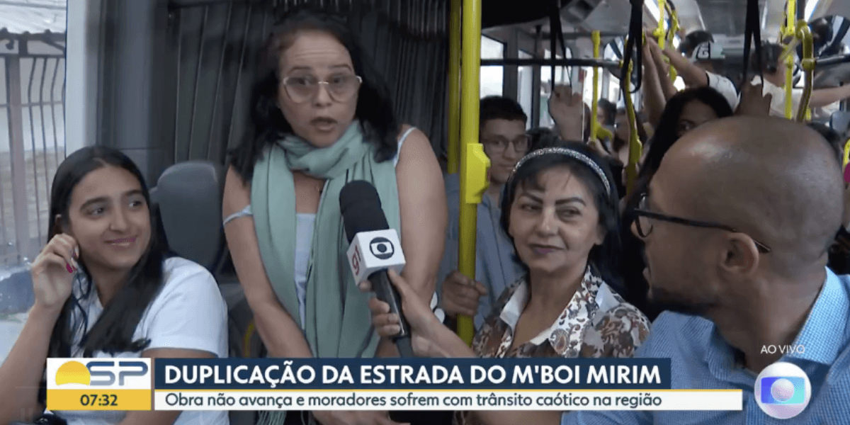 Entrevistada indignada no Bom dia SP (Reprodução/Globo) Entrevistada indignada no Bom dia SP (Reprodução/Globo)
