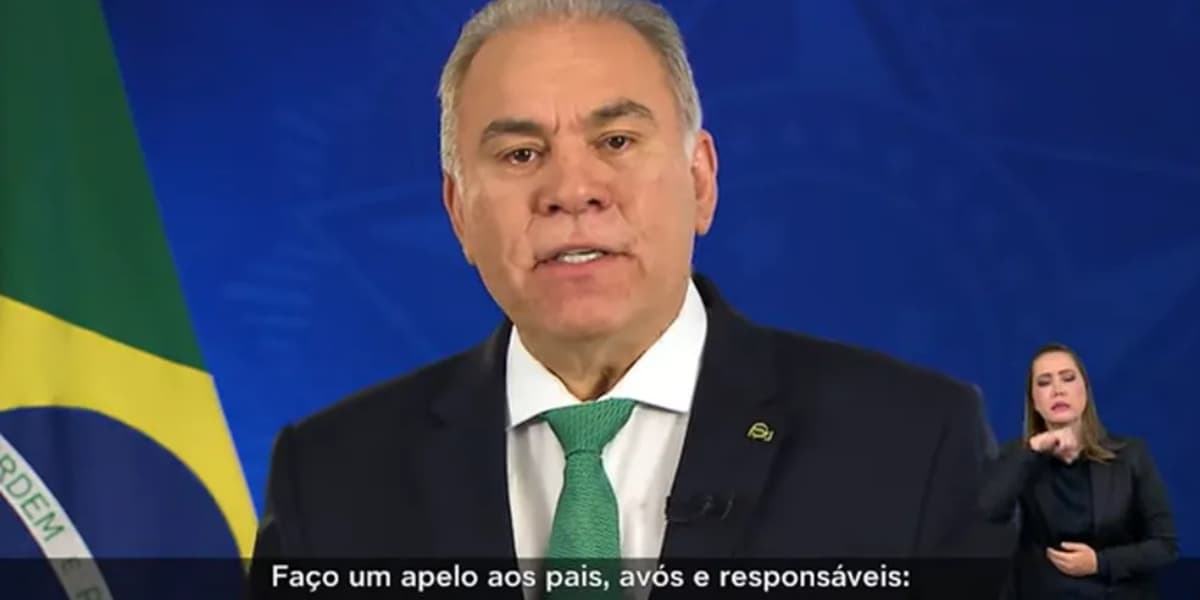 Comunicado do ex-ministro da Saúde, Marcelo Queiroga (Foto: Reprodução/TV Globo) Comunicado do ex-ministro da Saúde, Marcelo Queiroga (Foto: Reprodução/TV Globo)