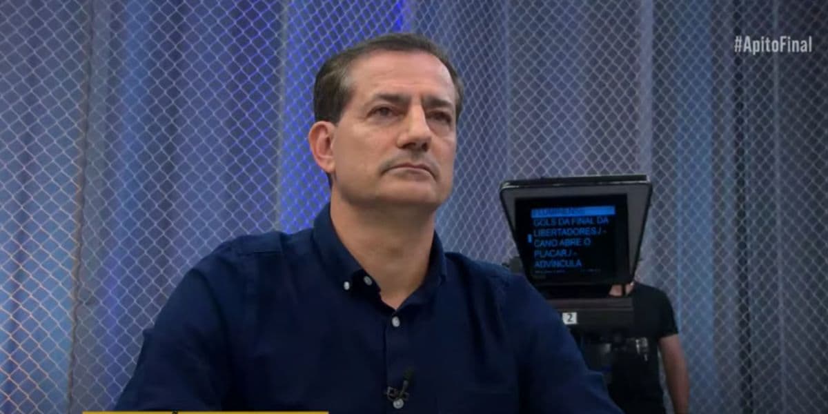 Sálvio Spínola foi o convidado da vez do Apito Final (Reprodução: Band) Sálvio Spínola foi o convidado da vez do Apito Final (Reprodução: Band)