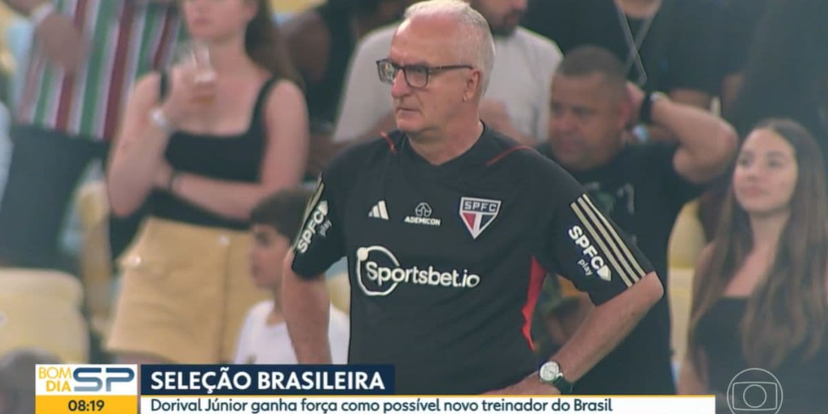 O treinador é o nome preferido da CMF (Reprodução: Globo) O treinador é o nome preferido da CMF (Reprodução: Globo)