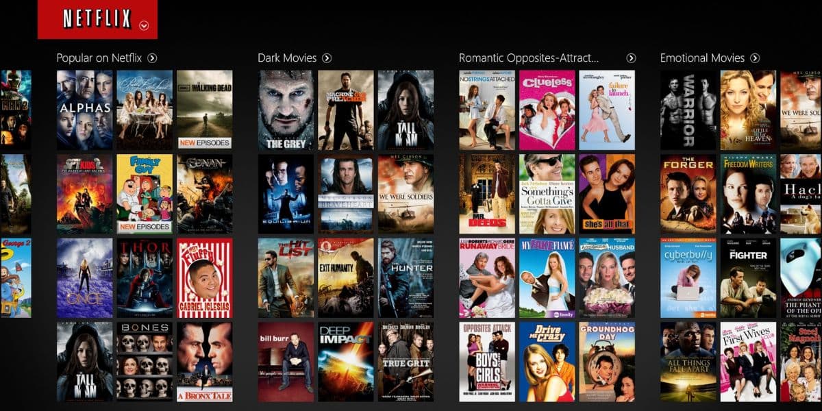 A Netflix conta com um catálogo gigante (Reprodução: Internet) A Netflix conta com um catálogo gigante (Reprodução: Internet)