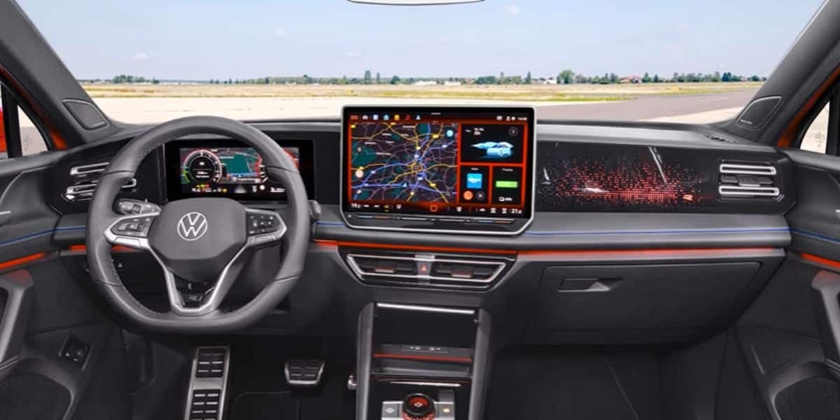 Parte interna do Tiguan na Europa (Reprodução: Internet) Parte interna do Tiguan na Europa (Reprodução: Internet)