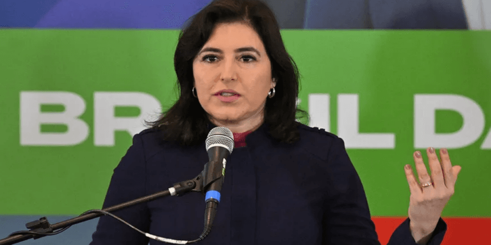 A ministra Simone Tebet (Foto: Reprodução: Internet) A ministra Simone Tebet (Foto: Reprodução: Internet)