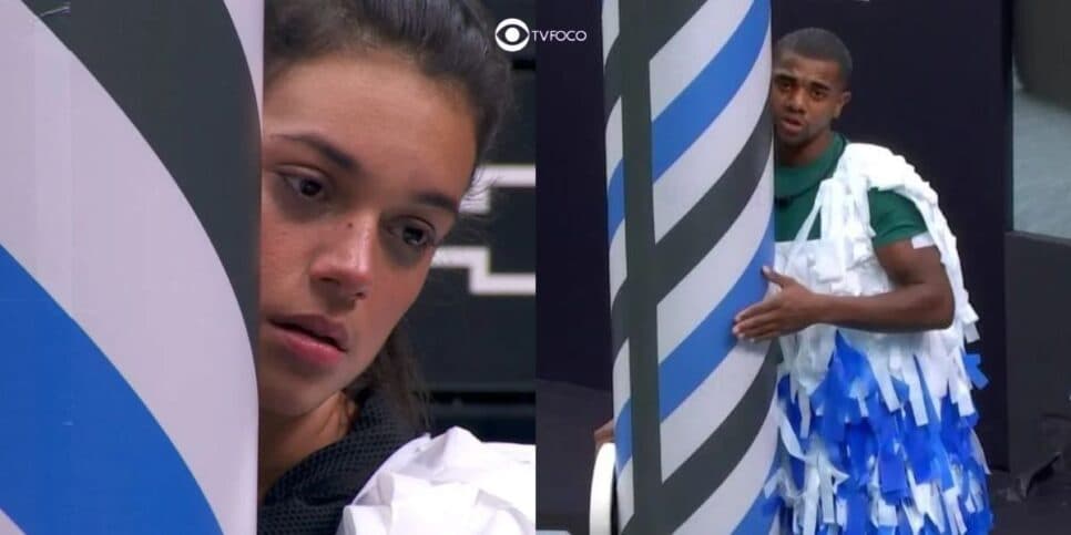 Alane e Davi na Prova do Finalista do BBB24 (Foto: Reprodução / Globo / Montagem TV Foco) Alane e Davi na Prova do Finalista do BBB24 (Foto: Reprodução / Globo / Montagem TV Foco)