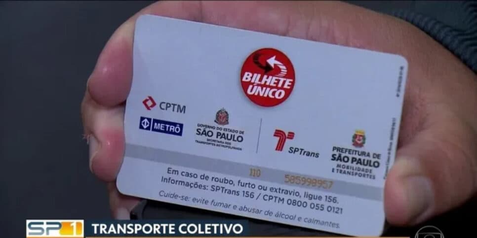 Bilhete do SPTrans (Foto: Divulgação) Bilhete do SPTrans (Foto: Divulgação)