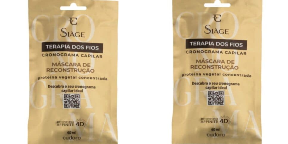 Máscara De Nutrição Siàge Terapia dos Fios Cronograma Capilar 60ml (Reprodução: Eudora) Máscara De Nutrição Siàge Terapia dos Fios Cronograma Capilar 60ml (Reprodução: Eudora)