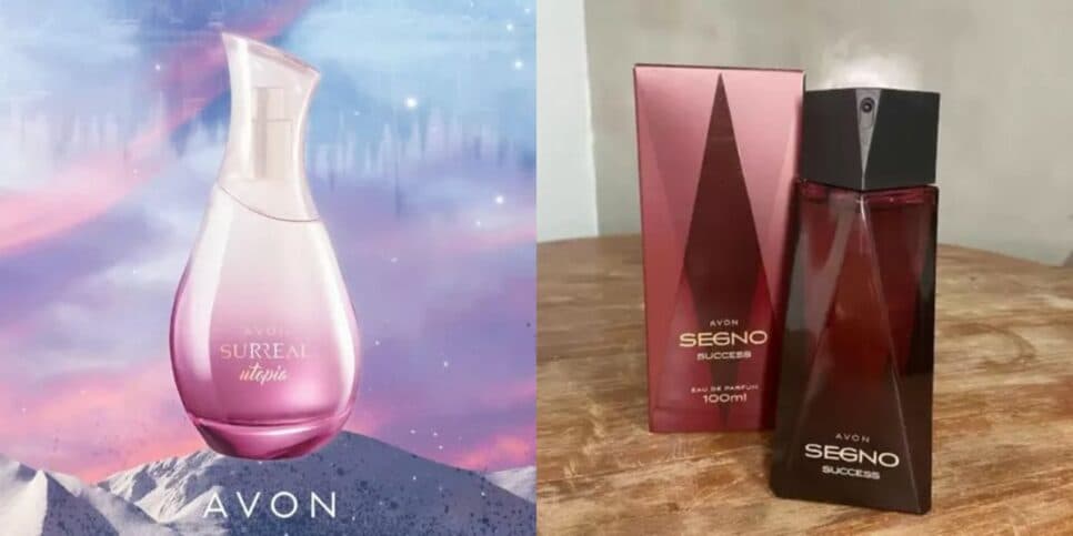 Surreal Utopia e Segno Eau de Parfum (Reprodução/Foto: Avon/Divulgação) Surreal Utopia e Segno Eau de Parfum (Reprodução/Foto: Avon/Divulgação)