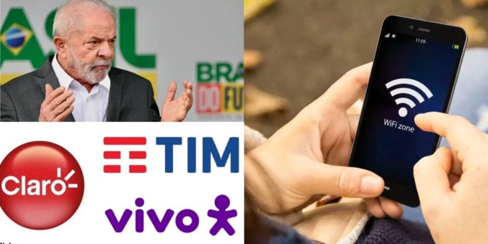 Fim do pagamento na Claro, Tim e Vivo: Nova lei de Lula chega para garantir internet DE GRAÇA à lista de CPFs brasileiros