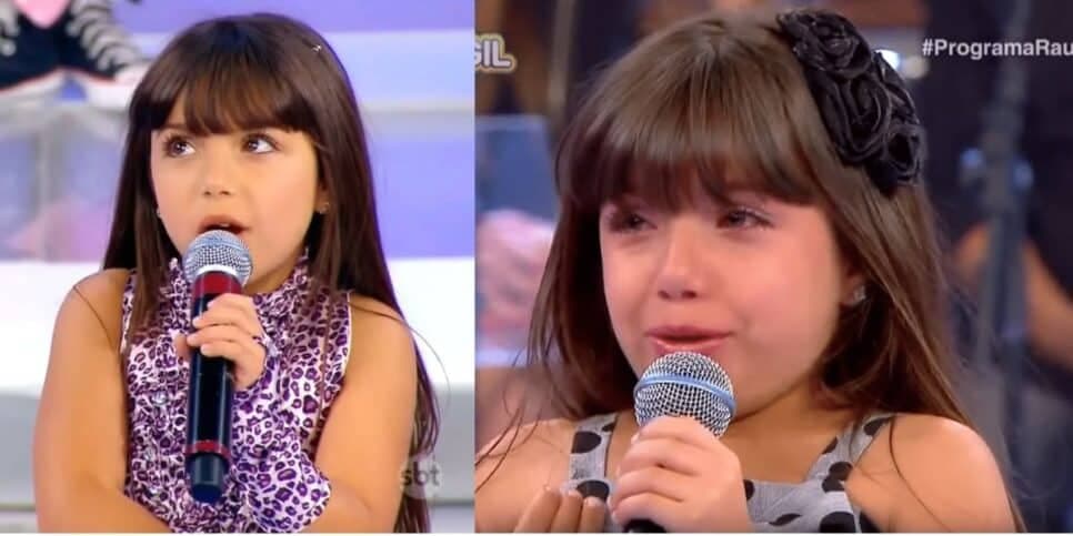 Yasmim Gabrielle brilhou no palco do programa do Raul Gil, no SBT (Foto: Internet) Yasmim Gabrielle brilhou no palco do programa do Raul Gil, no SBT (Foto: Internet)