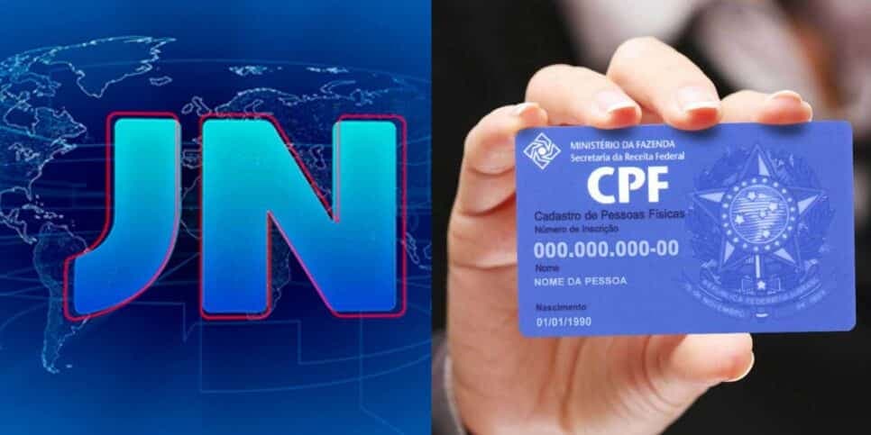 Substituto de Bonner paralisa JN com fim de documento popular igual ao CPF e anuncia novo ao lugar