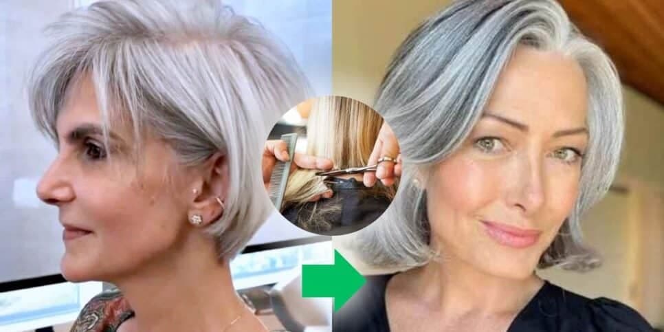 5 cortes de cabelos que rejuvenescem as mulheres 50+ e disfarça as rugas