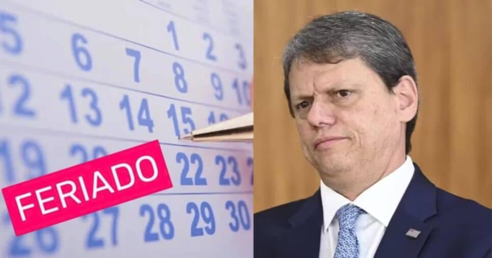 Tarcísio já sabe: Feriado é confirmado sexta-feira (03/07) em cidade em SP