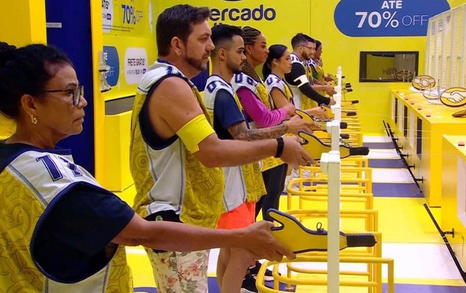 Participantes do BBB25 durante a primeira prova da nova temporada (Foto: Reprodução / Globo)
Participantes do BBB25 durante a primeira prova da nova temporada (Foto: Reprodução / Globo)