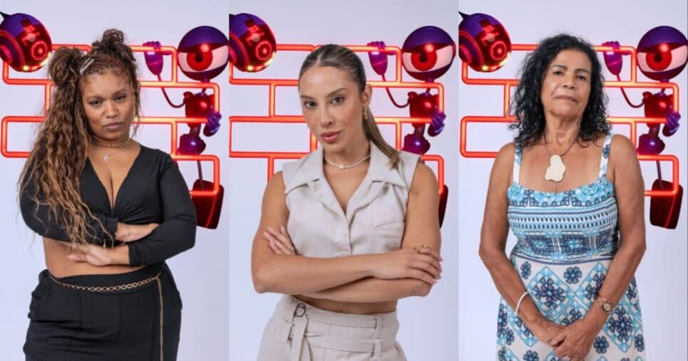 Enquete BBB25: Camilla, Renata e Vilma estão no paredão; vote em quem você quer que saia