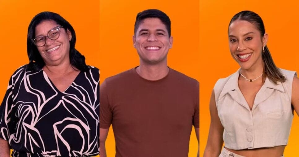 Enquete BBB25: Delma, Guilherme e Renata estão no paredão; vote em quem você quer que saia