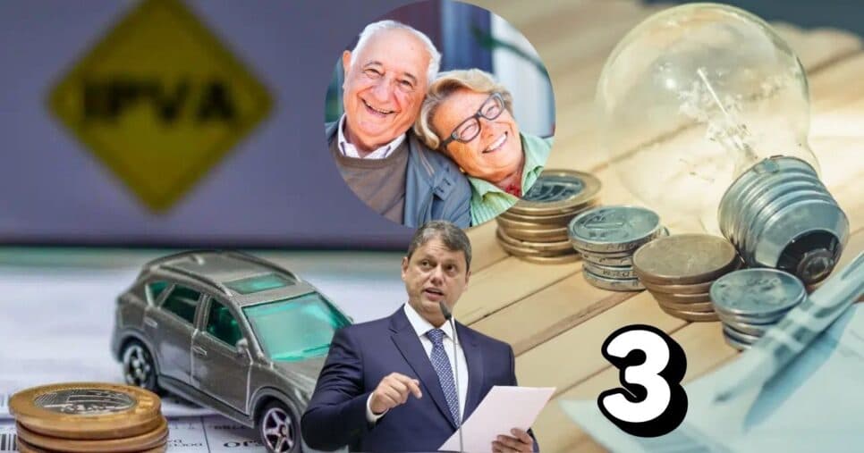 Adeus IPVA, conta de luz e +1 gratuidade: Idosos 65+ de SP vibram com pacotão com 3 isenções na era Tarcísio