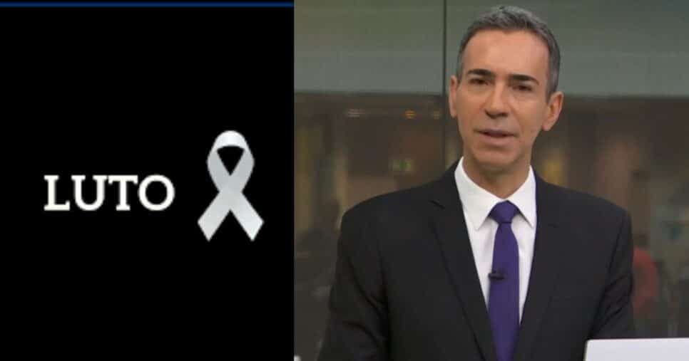 César Tralli inicia JH com morte de artista: "Um dos maiores"