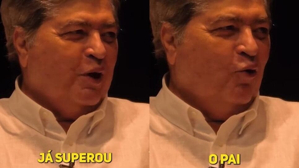 Jornalista assume que o herdeiro o superou na comunicação (Foto: Reprodução/ DTV/ Dfrente/ Montagem) Jornalista assume que o herdeiro o superou na comunicação (Foto: Reprodução/ DTV/ Dfrente/ Montagem)