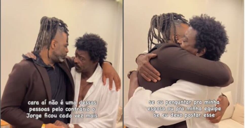 Manoel Soares e Seu Jorge - Foto: Instagram Manoel Soares e Seu Jorge - Foto: Instagram