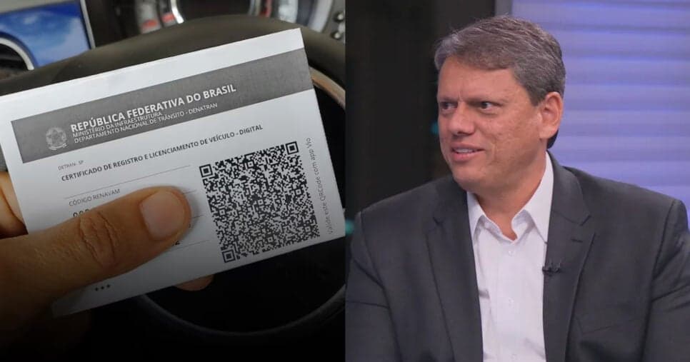 Regra de Tarcísio informa o que motoristas de SP devem fazer até 23/01 para ter desconto no IPVA 2026