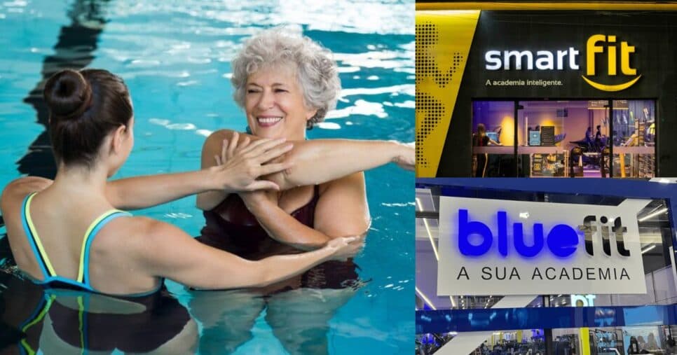 Idosos 60+ se livram de mensalidades na Smart Fit e Bluefit com hidroginástica gratuita em SP