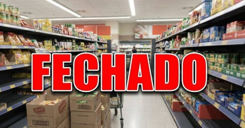 Ilustração Fim de supermercado amado abala Porto Alegre, RS