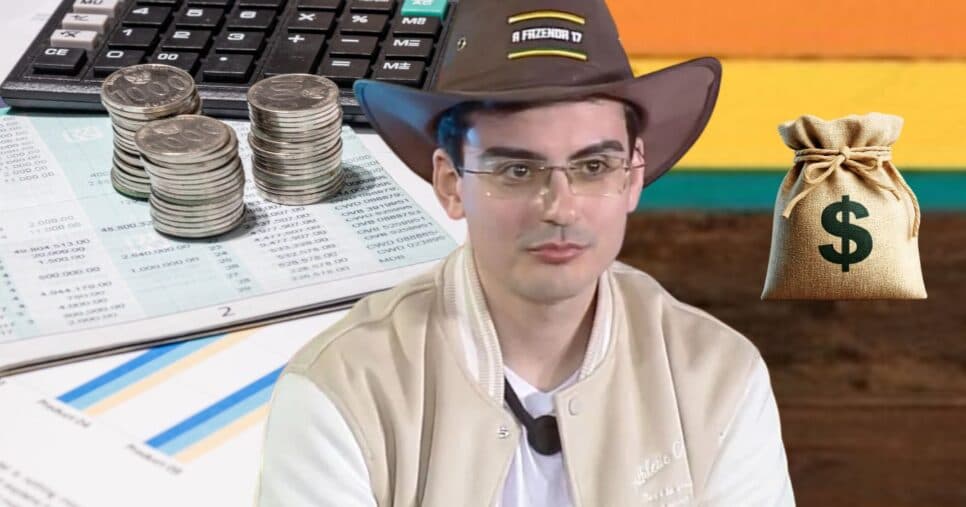 Quanto rende na poupança os 2 milhões por mês que Dudu Camargo vai ganhar em A Fazenda?