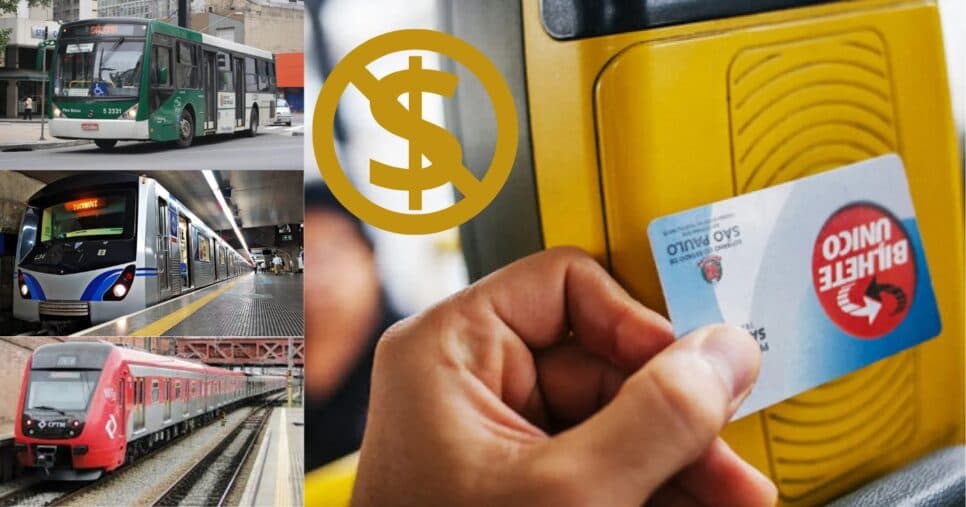 Ônibus, metrô e CPTM de graça em SP: Lei garante isenção no Bilhete Único a 6 grupos em 7 passos