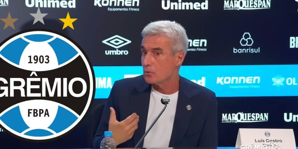 Reformulação no Grêmio: Luís Castro sofre com saída de meio-campista de R$ 6M e mais 18 craques