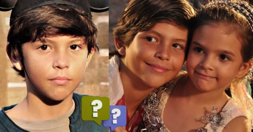 Bernardo Simões como Batata e Mel Maia como Rita em Avenida Brasil (Foto: Reprodução / Globo / Montagem TV Foco)