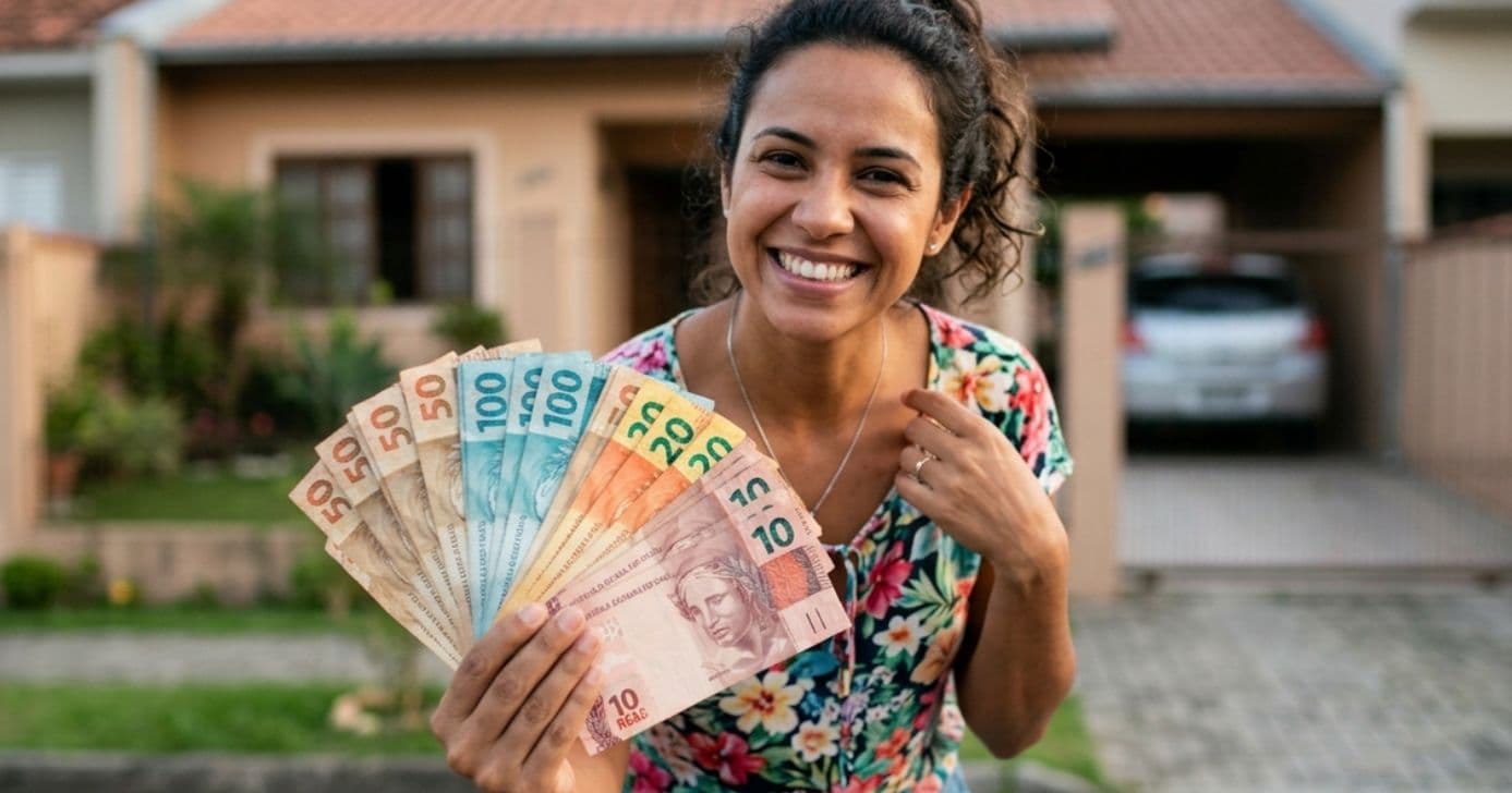 Ilustração mulher recebendo auxílio (Foto: Montagem TV Foco / GMN) Ilustração mulher recebendo auxílio (Foto: Montagem TV Foco / GMN)