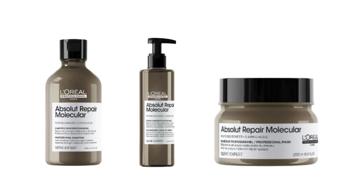 Linha Absolut Repair Molecular (Foto: L'Oréal) Linha Absolut Repair Molecular (Foto: L'Oréal)