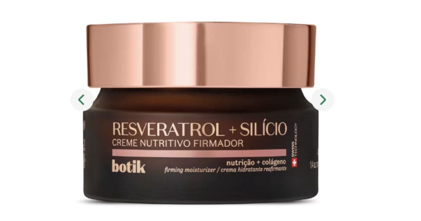 Creme Nutritivo Firmador Botik Resveratrol E Silício (Foto: O Boticário) 