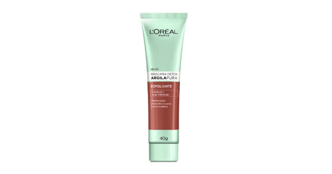 Máscara Detox Argila Pura Esfoliante (Foto: L'Oréal) 