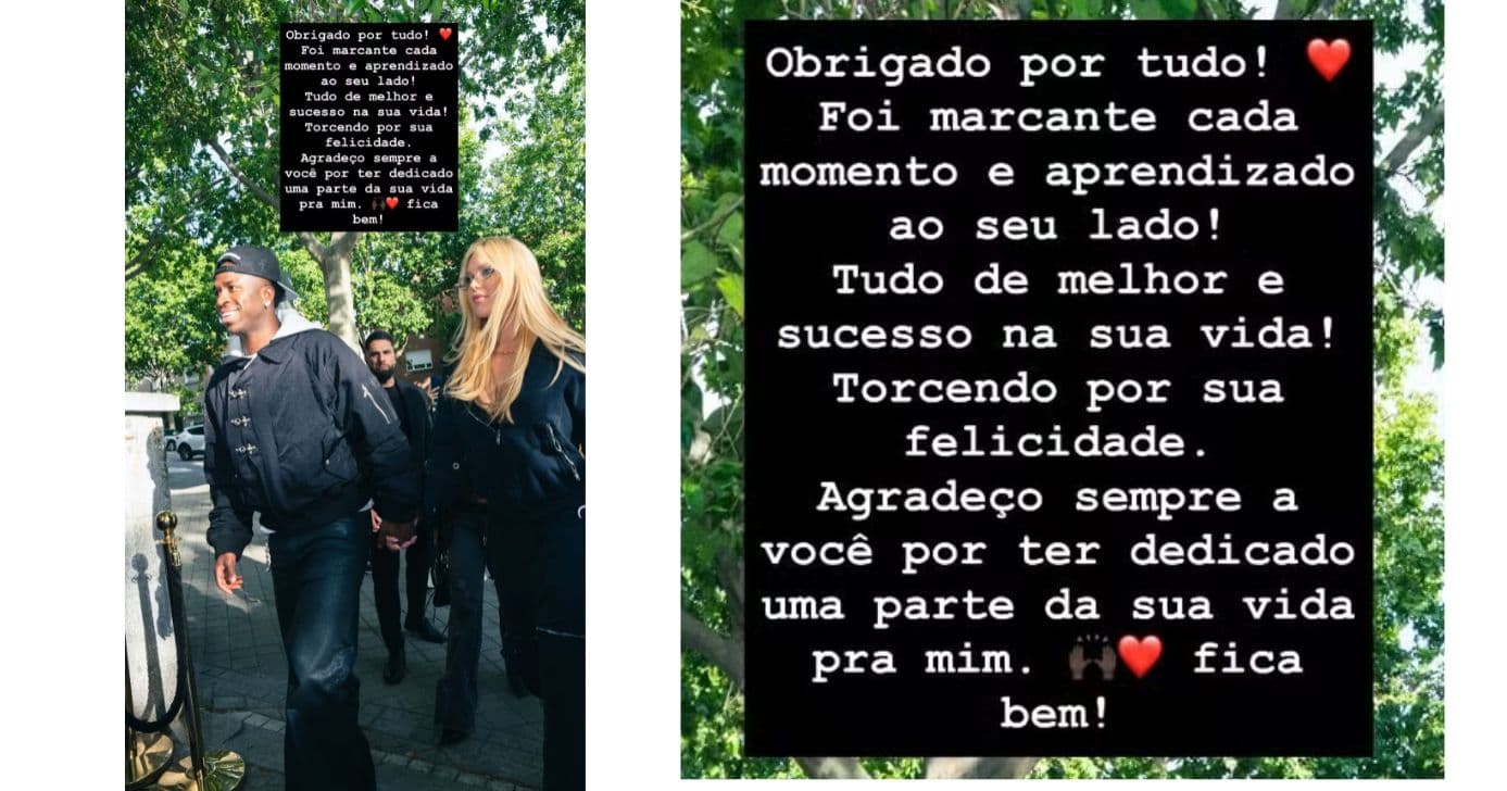 Pronunciamento de Vini Jr (Foto: Reprodução / Instagram) 