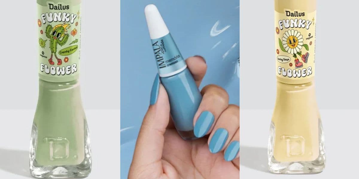 Esmaltes para usar durante a Copa do Mundo (Reprodução: Divulgação)