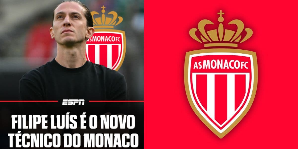 Filipe Luís é o novo treinador do Mônaco (Reprodução: ESPN)