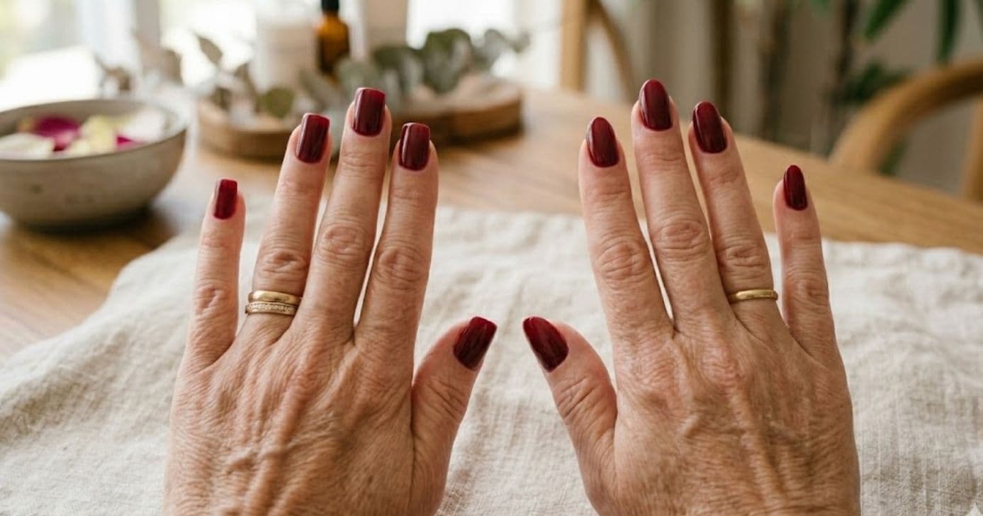 Formatos ovais e quadrados para unhas são os mais indicados para uso de esmaltes em tons de vermelho fechado (Foto Reprodução/GMN)