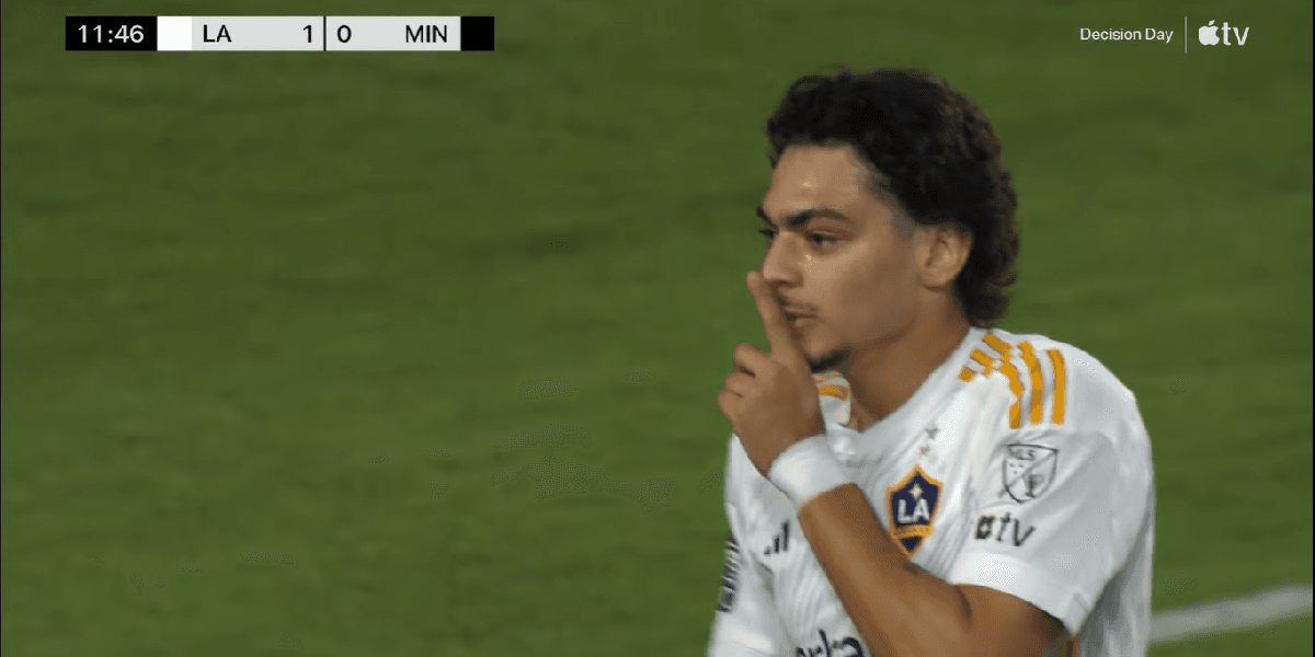 Matheus Nascimento (Foto: Reprodução/ YouTube/ LA Galaxy) Matheus Nascimento (Foto: Reprodução/ YouTube/ LA Galaxy)
