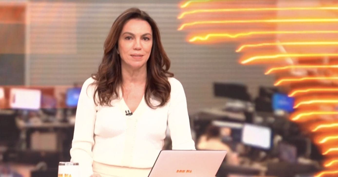 Ana Paula Araújo no Bom Dia Brasil (Foto: Reprodução / Globo)