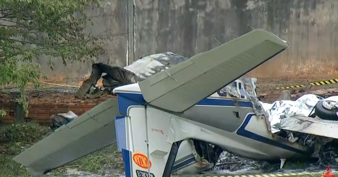 Sabina Simoanto confirma queda de avião de pequeno porte (Foto: Reprodução / Globo) Sabina Simoanto confirma queda de avião de pequeno porte (Foto: Reprodução / Globo)